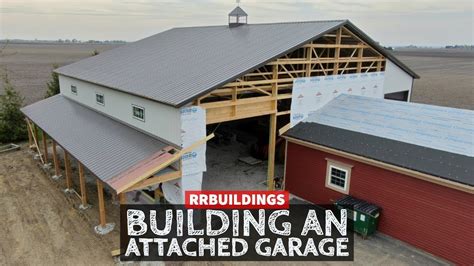 attaching a metal garage to a house|connecting garage to existing house.